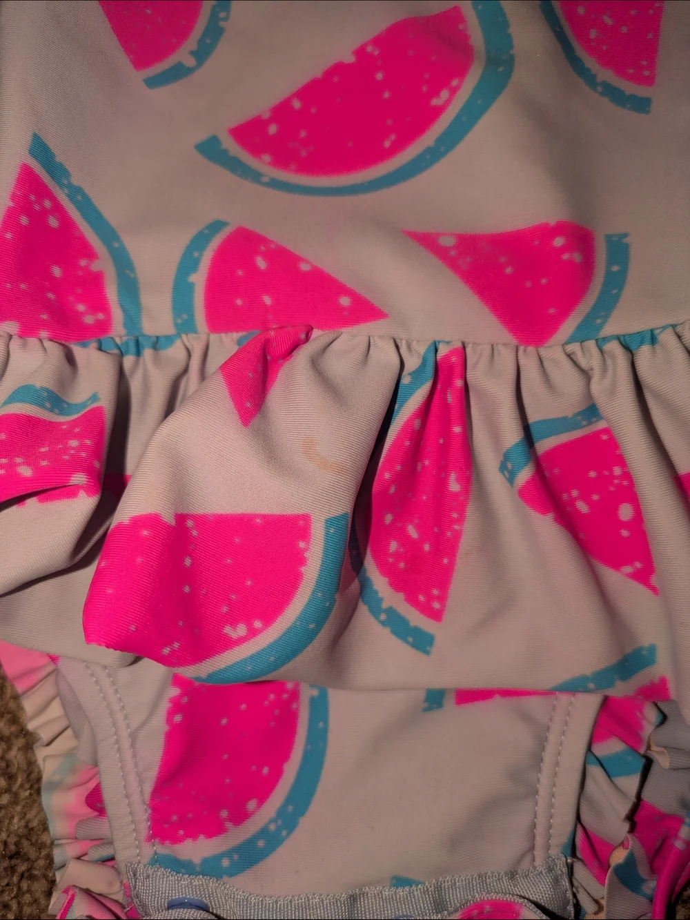 Wave Zone Pink Watermelon Long Sleeve Swimsuit